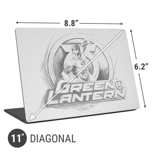 DC Comics Green Lantern Sketch Art Action Pose Universal Laptop 11in (8.8 x 6.2in) Skin